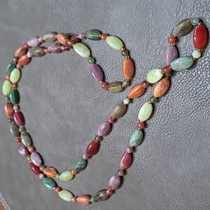 Vintage Autumn Colored Beads Necklace ❤️
